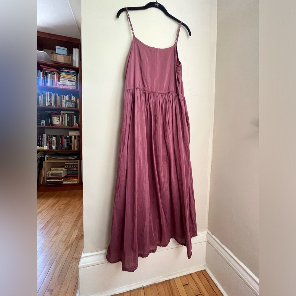 CP SHADES mauve cotton silk sundress - Picture 12 of 14